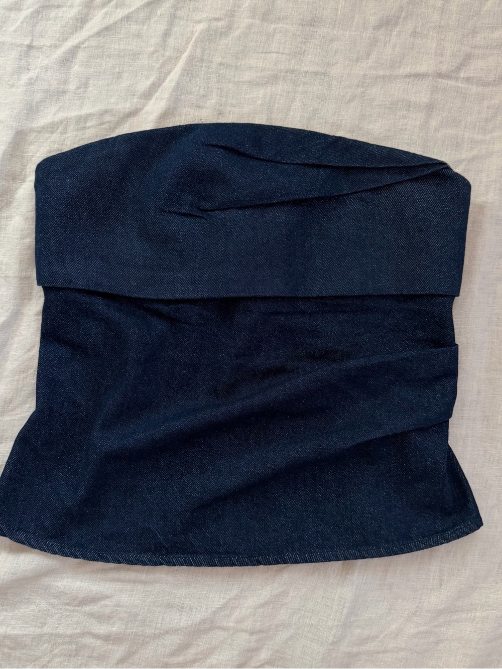 Zara Dark Denim Tube Top